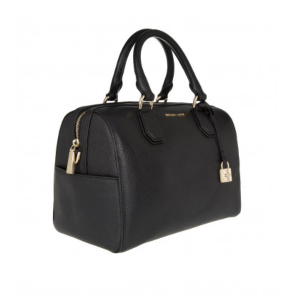 Black Michael Kors Duffle Style Satchel